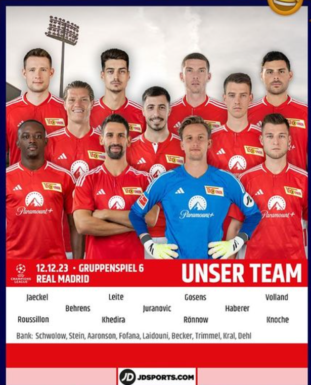 Alineación Unión Berlín