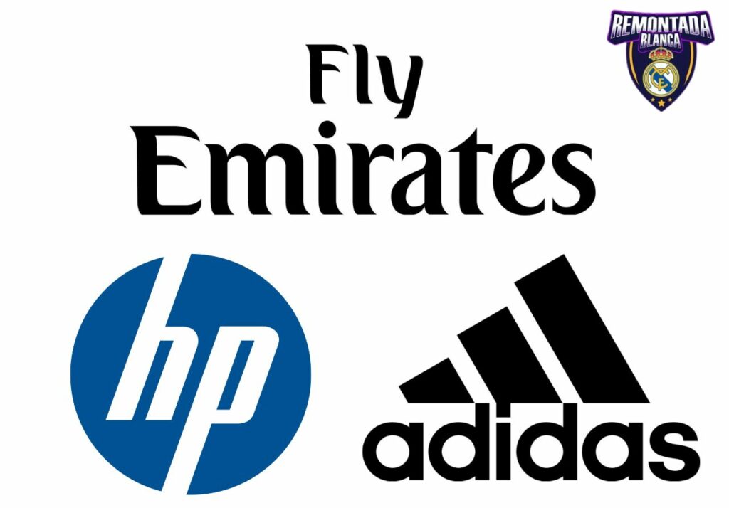 Patrocinadores Real Madrid Fly Emirates, Adidas y HP